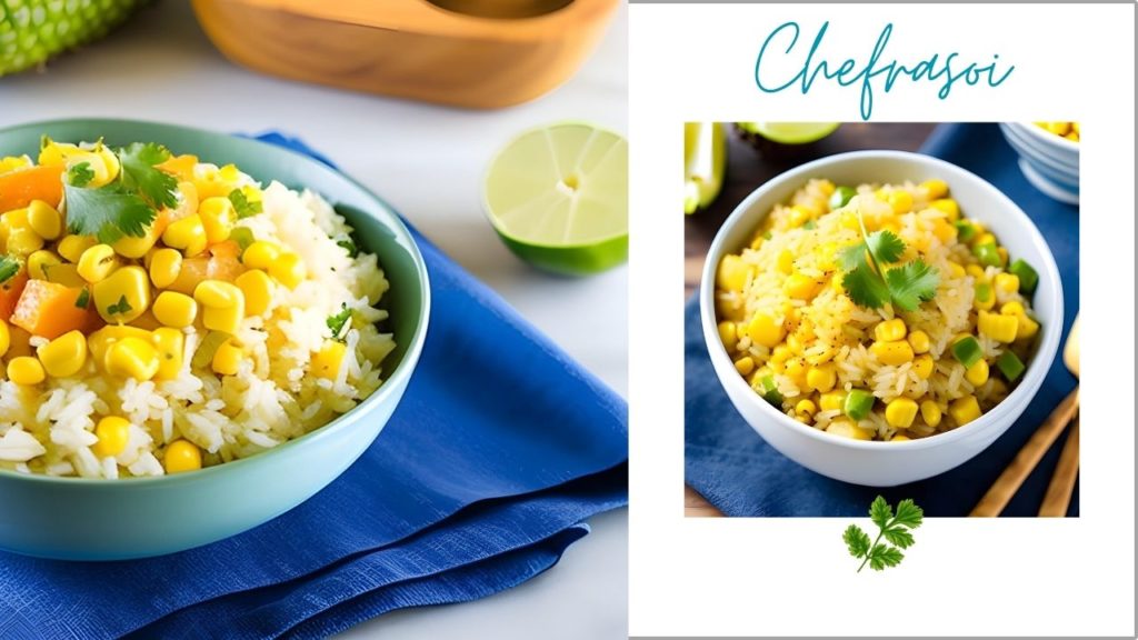 Pineapple Sweet Corn Rice Recipe in Hindi