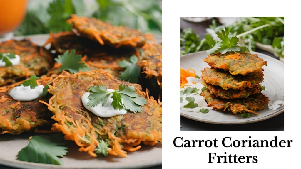 Carrot Coriander fritters